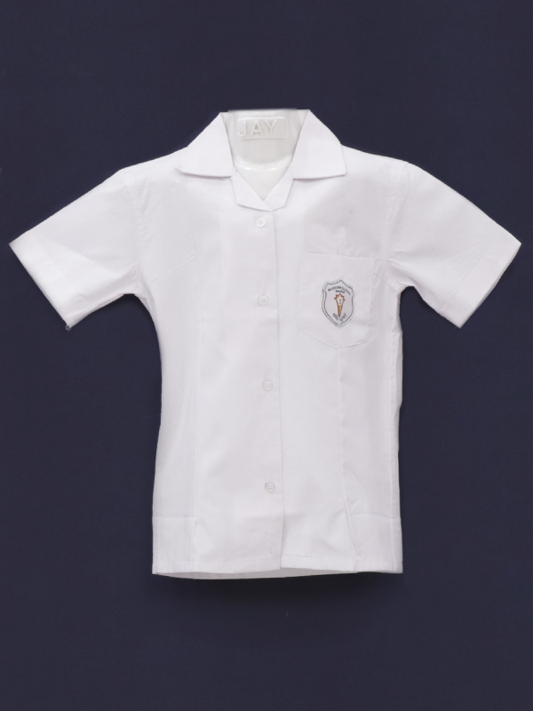 White Blouse with Monogram