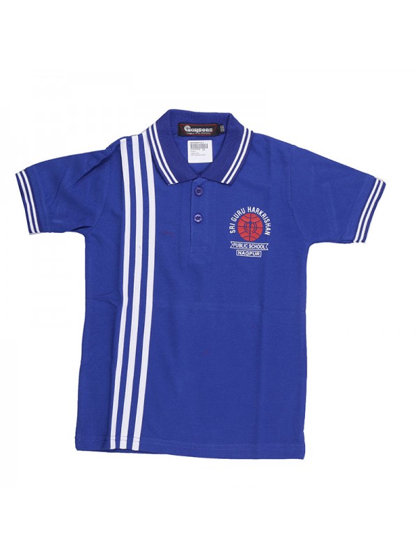 Royal Blue T-Shirt as per Pattern with School Monogram 
