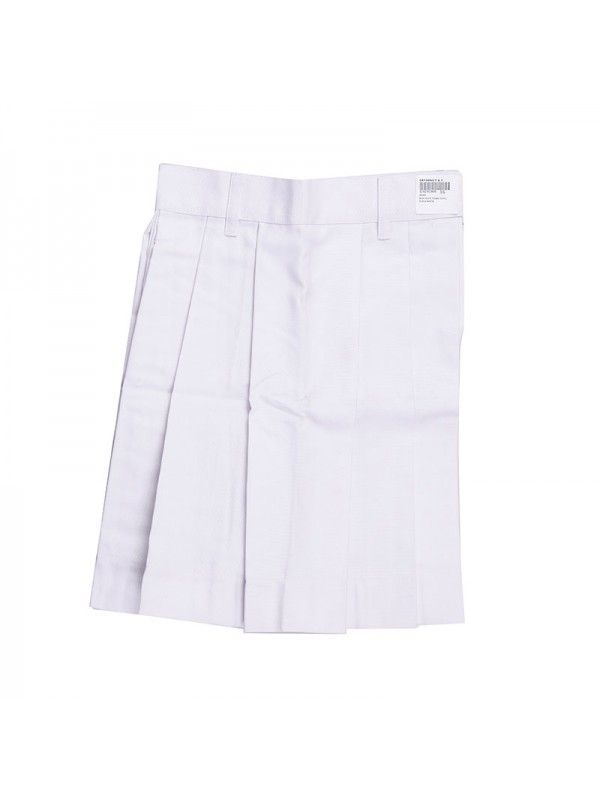 White Skirt with Box Pleated