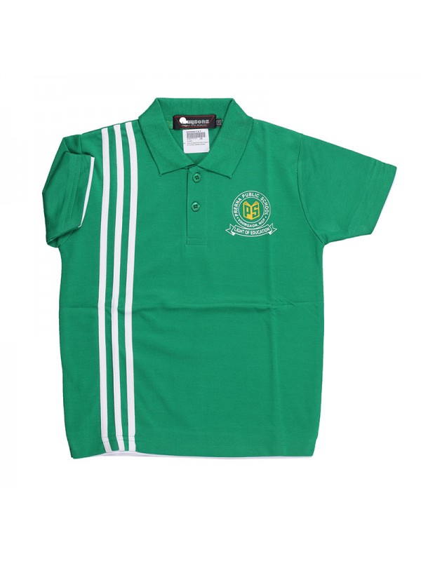 Green Coloured T-Shirt as per Pattern with School Monogram 