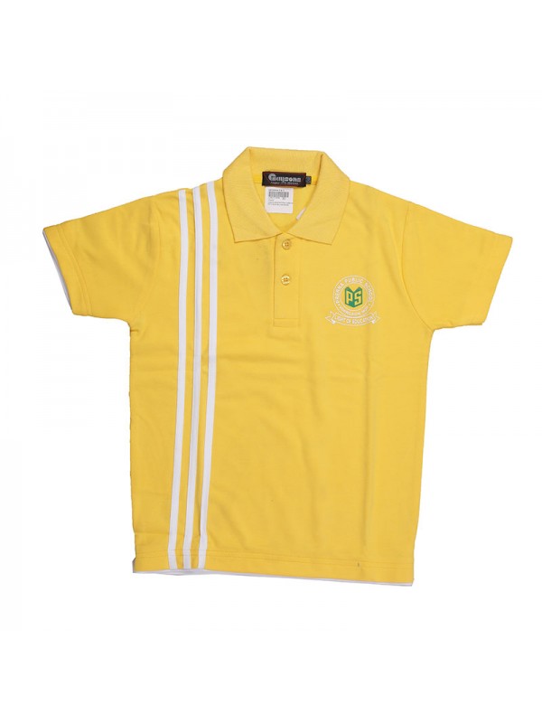 Yellow Coloured T-Shirt as per Pattern with School Monogram 