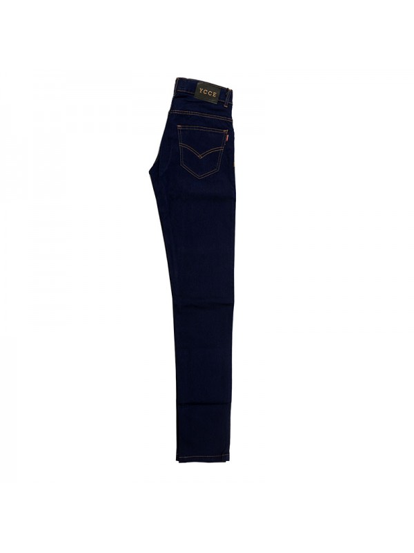Dark Blue Stretchable Jeans with YCCE Branding