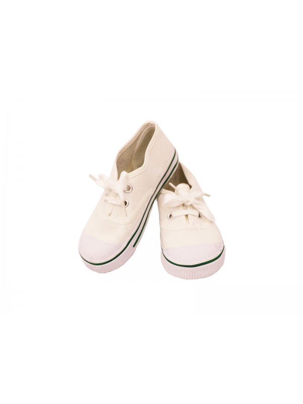 White Shoes (Canvas) For Boys & Girls PRE-NURSERY to KG-II (As per Company MRP)