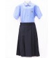 Sky Blue Spun Shirt For STD. VI to X with House Monogram