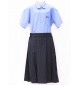 Sky Blue Spun Shirt For STD. VI to X with House Monogram