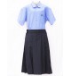 Sky Blue Spun Shirt For STD. VI to X with House Monogram