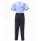 Sky Blue Spun Shirt For STD. VI to X with House Monogram