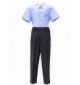 Sky Blue Spun Shirt For STD. VI to X with House Monogram
